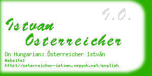 istvan osterreicher business card