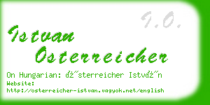 istvan osterreicher business card